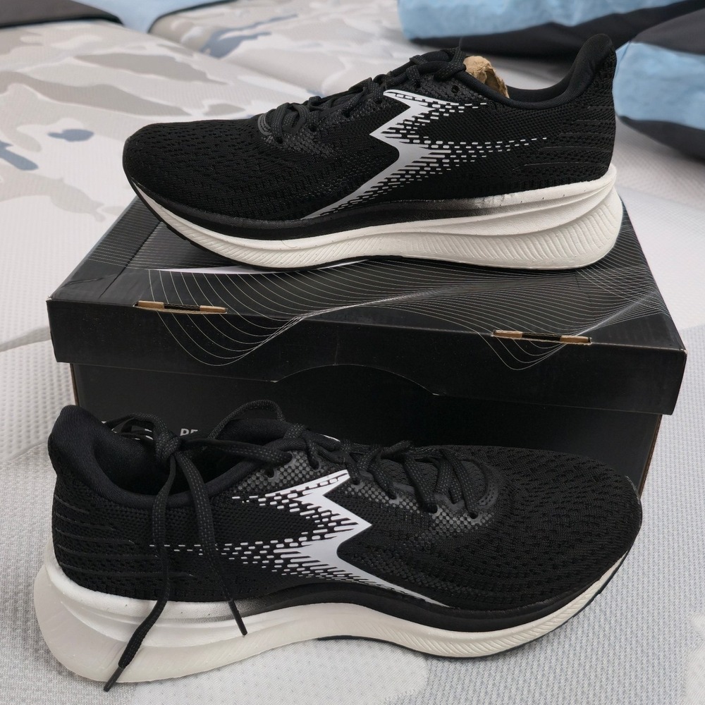 361 Degrees Centauri Womens Running Shoes Black White Y2341-0900 Size 10.5 New
